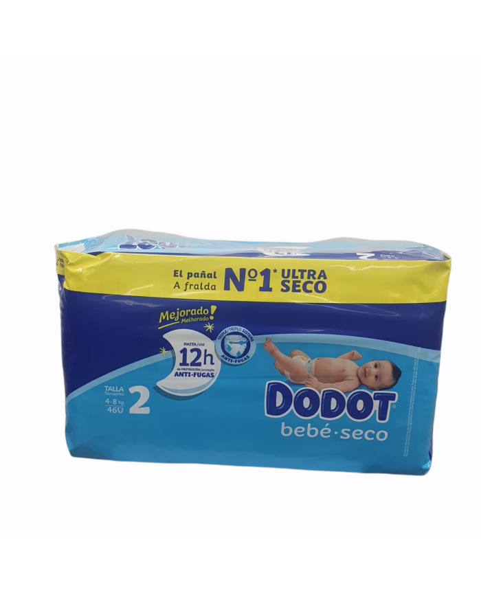 PAÑALES DODOT BEBE SECO TALLA 6 ( + DE 13 KILOS) 44UNID